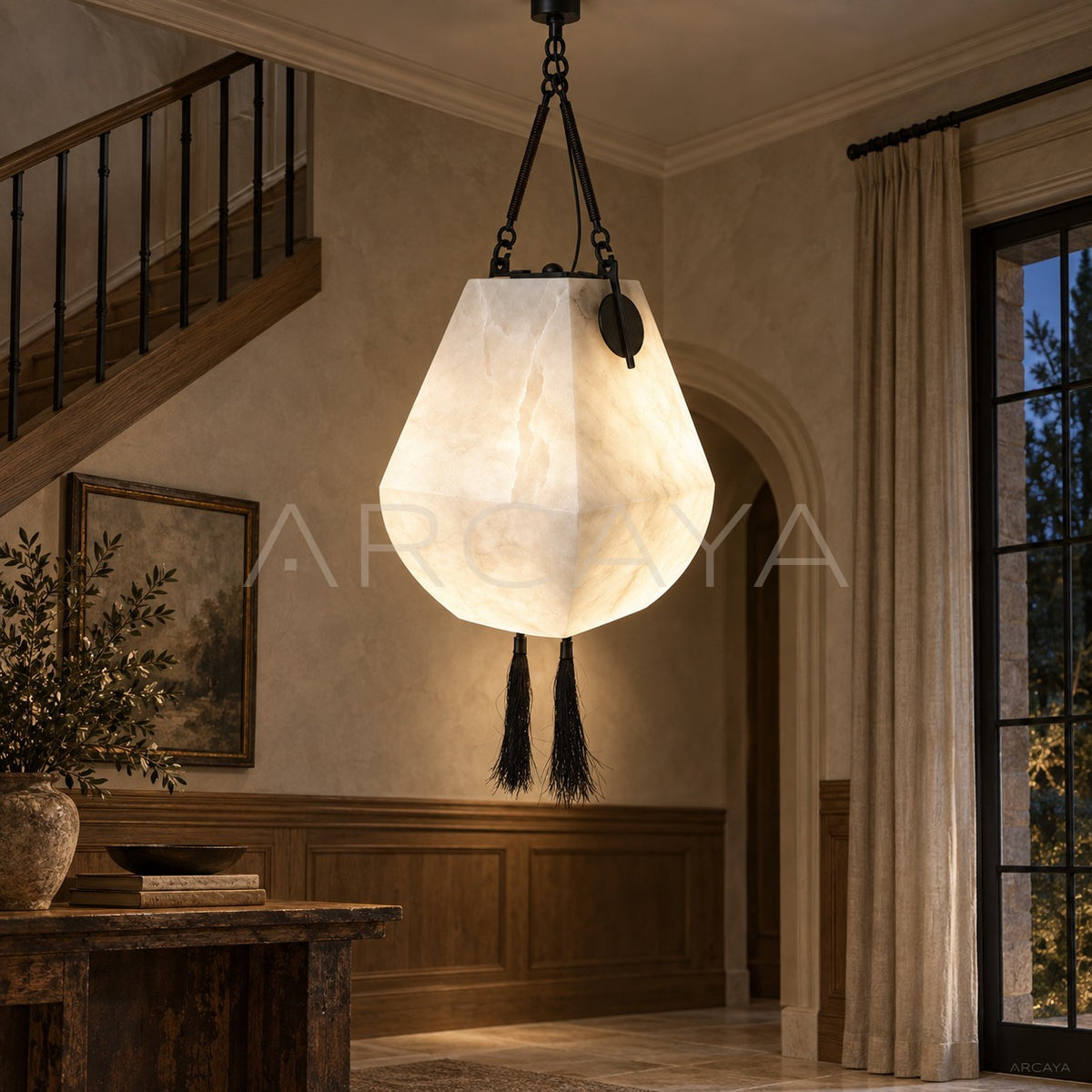 Aston Yunling Marble Pendant Lamp in detail