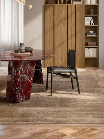 Red Stone Dining Table - scene