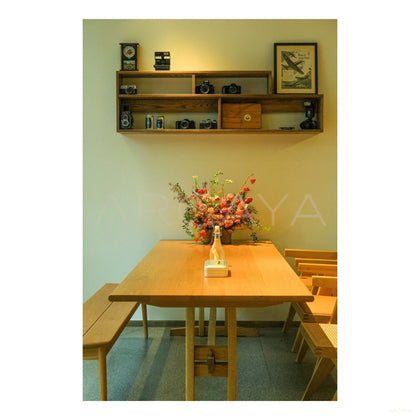 Solid Wood Bar Counter — Storage - scene