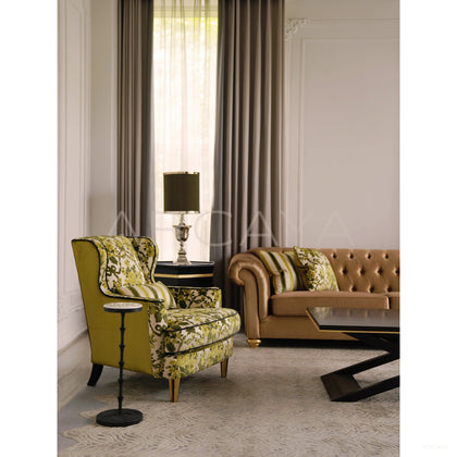 Garden Textured Tufted Sofa - scene