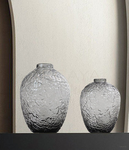 Large Floor Glass Vase Bell Flower - scene