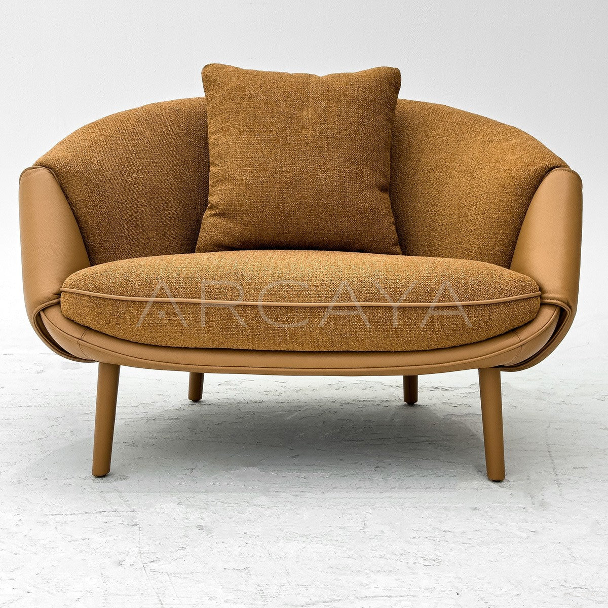 Two Tone Material Lounge Chair - main
