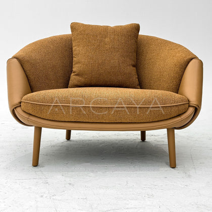 Two Tone Material Lounge Chair - main