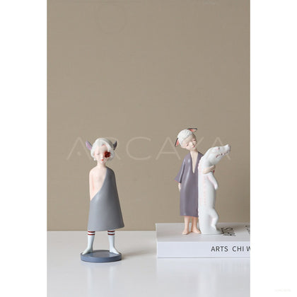 Fruit Candy Character Sculpture — Four Designs - scene