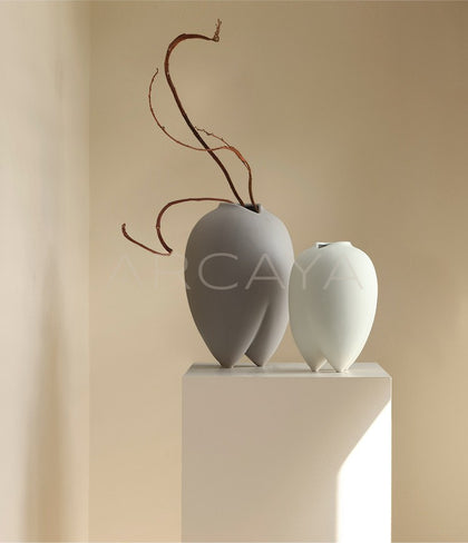 Wabi Sabi Bisque Ceramic Vase - scene