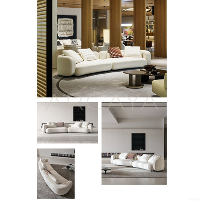 Bessel Curved Sofa Ruen - scene