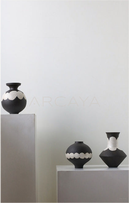 Dadan Silver Glaze Jingdezhen Designer Vase - scene