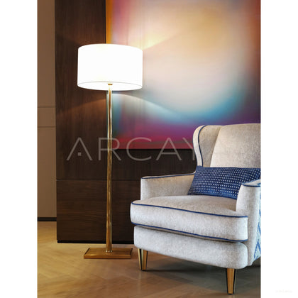 Geometric Textured Art Single Chair - scene