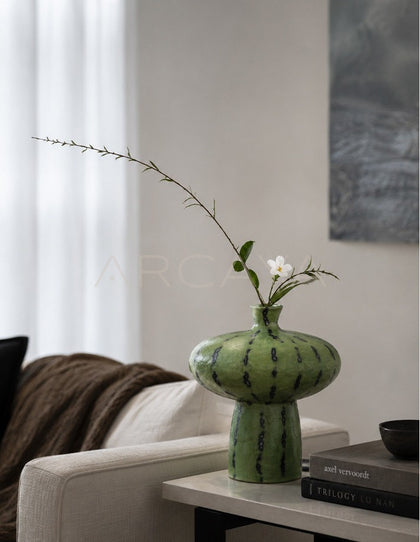 Dadan Green Spot Ceramic Vase - scene