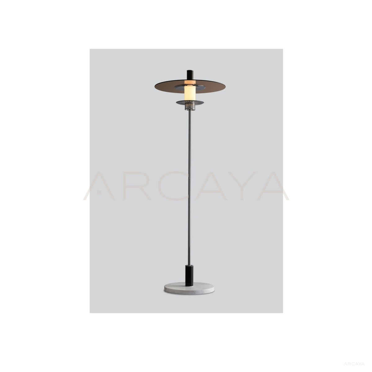 Amber Disc Floor Lamp 80516 in detail