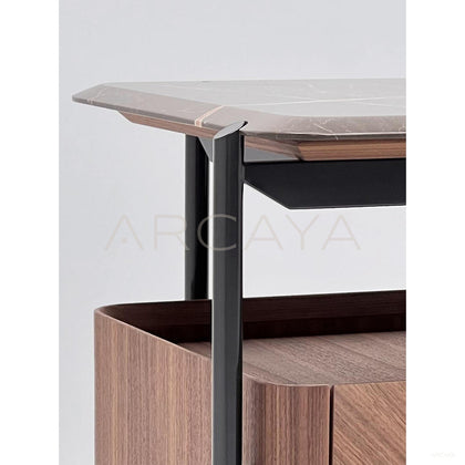 Walnut Marble Sideboard - scene