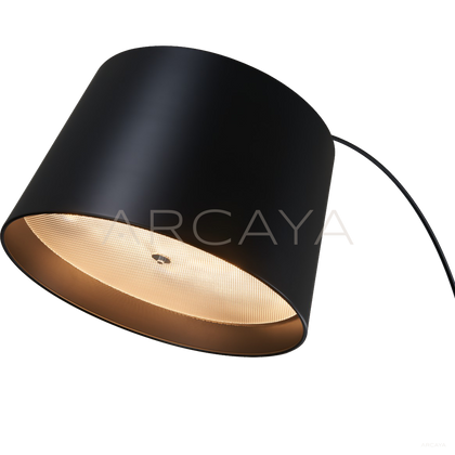 Extra Long Black Arc Floor Lamp 60031 - scene