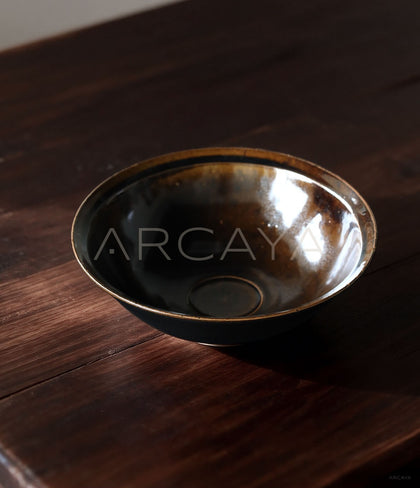 Sunxun Collab Black Rim Conical Bowl - scene