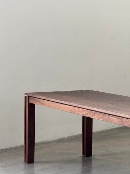 Black Walnut Chunky Table - scene