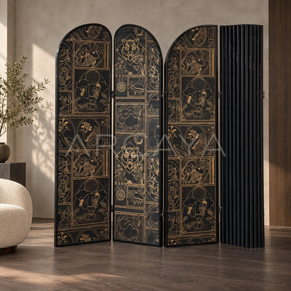 Gilded Zodiac Folding Screen - main