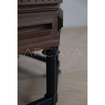 Forge Carved Octagonal Coffee Table - scene
