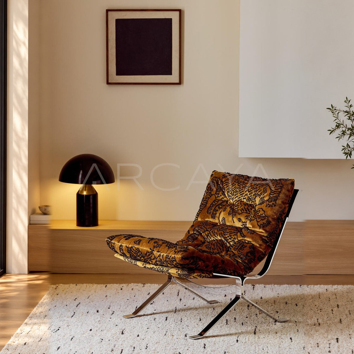 Ohm Lounge Chair Tiger Mountain Velvet - main