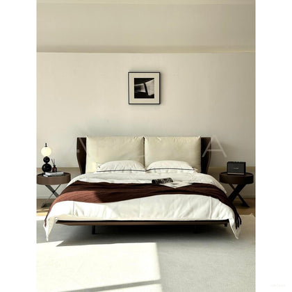 Alice Italian Minimalist Bed - scene