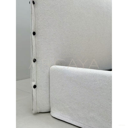 Designer Fabric Bed - scene