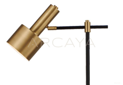 Gold Adjustable Cylinder Floor Lamp 21551 - detail
