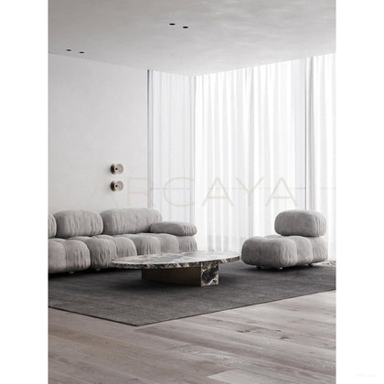 Aston Minimalist Marble Coffee Table Series - scene
