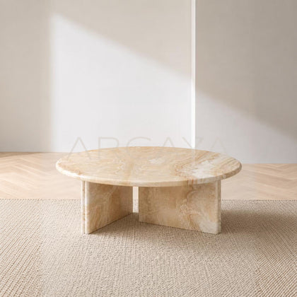 Cream Style Stone Coffee Table - main