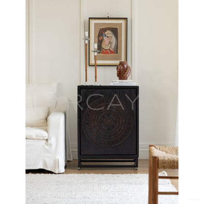 Teak Small Side Cabinet - scene