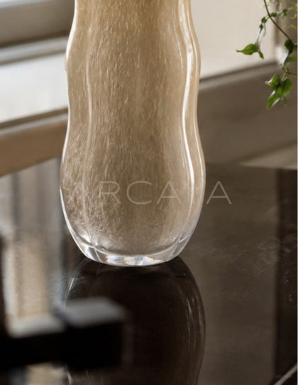 New Chinese Grey White Glass Vase - scene
