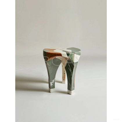 Yeshi Smelted Stone Side Table - scene