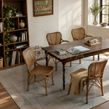 Fan Back Rattan Chair - main