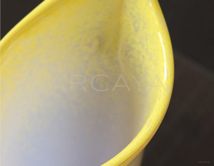 Mid Century Gradient Glazed Glass Vase - scene