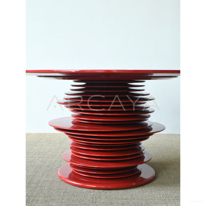 Custom High Gloss Art Round Table - scene