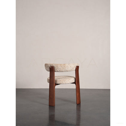 Mid Century Wrap Around Armrest Dining Chair - scene