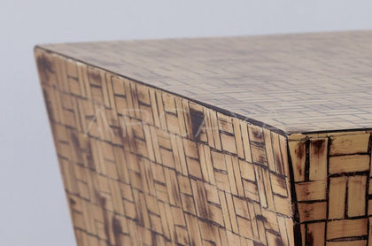 Bamboo Craft Mobile Side Table Stool - scene