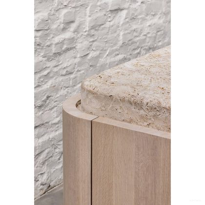 Aston Travertine Oak Sideboard - scene