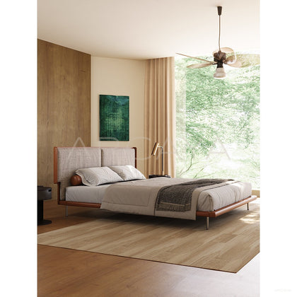 Cotton Linen Master Bed - scene