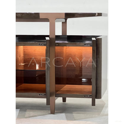 Italian T Shape Metal Frame Sideboard - scene