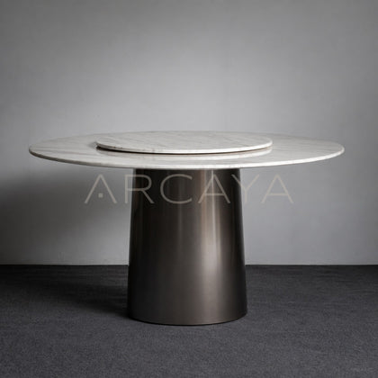 Round Dining Table With Lazy Susan - main