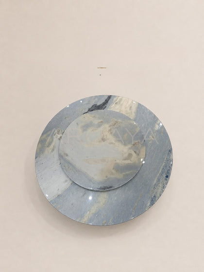 Daze Brazilian Dream Blue Stone Round Table - scene