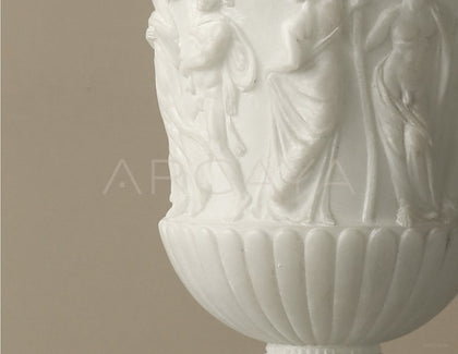 French Mid Century Roman Relief Floor Vase - scene