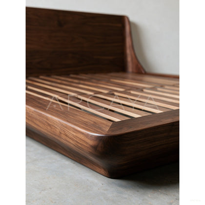 Floating Platform Teak Bed - scene