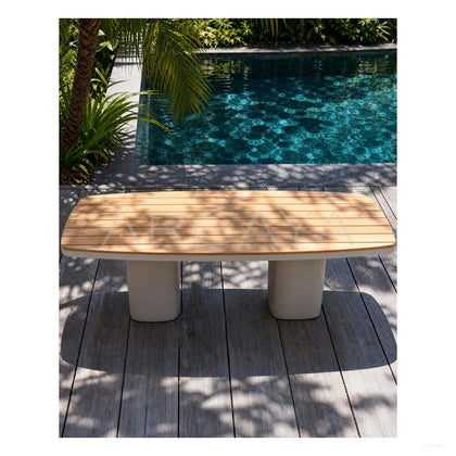 Outdoor Dining Table Durable - scene