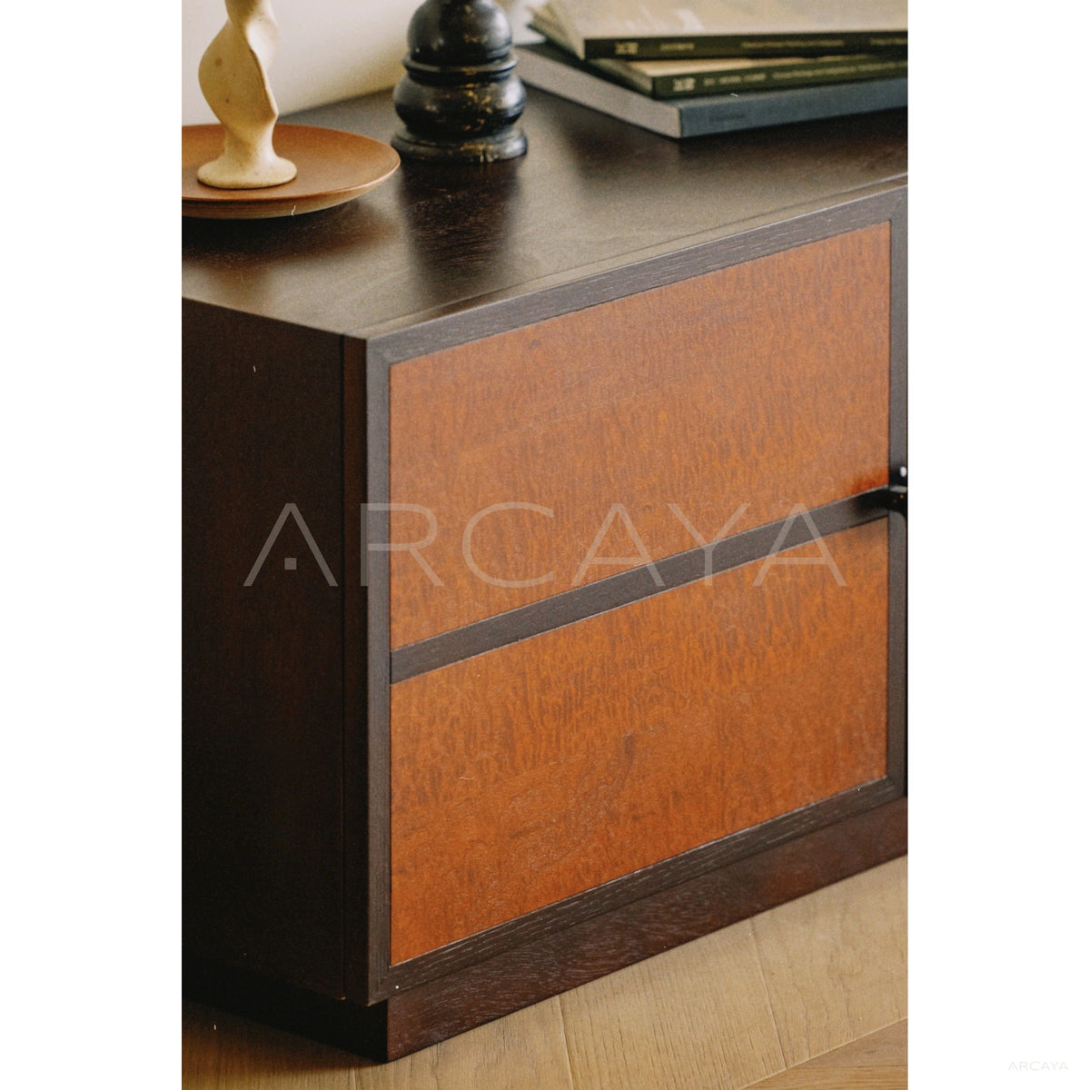 Maillard Tone Tv Stand in detail