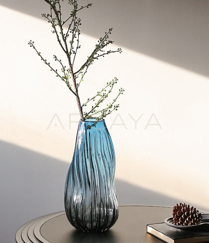 Glazed Glass Peony Vase - scene
