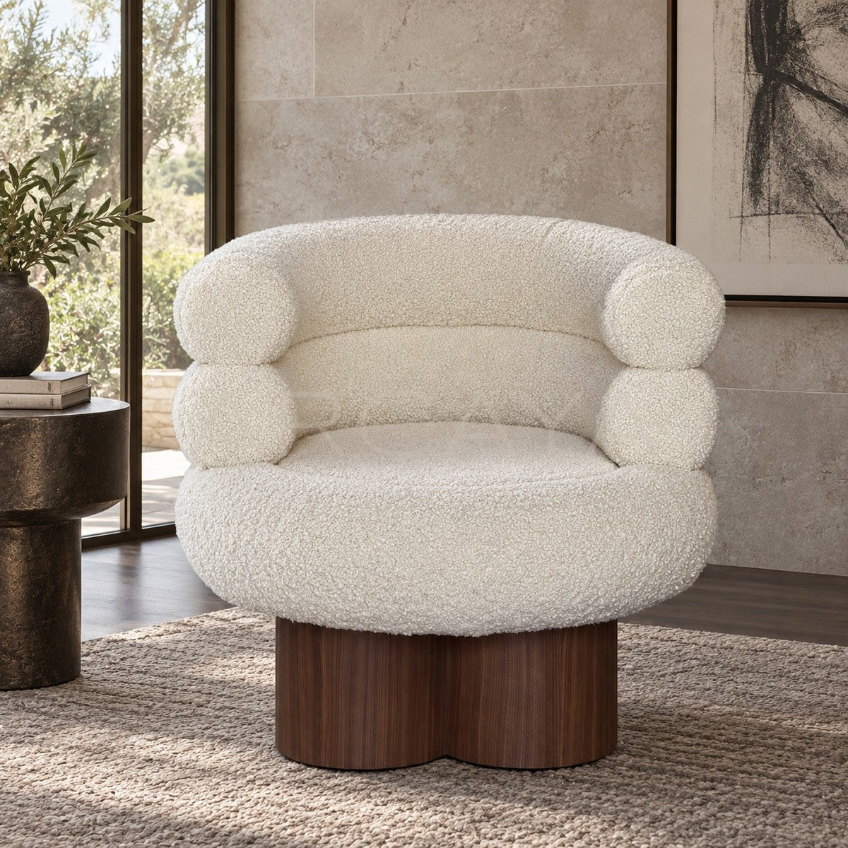 Cream Style Single Armchair - main