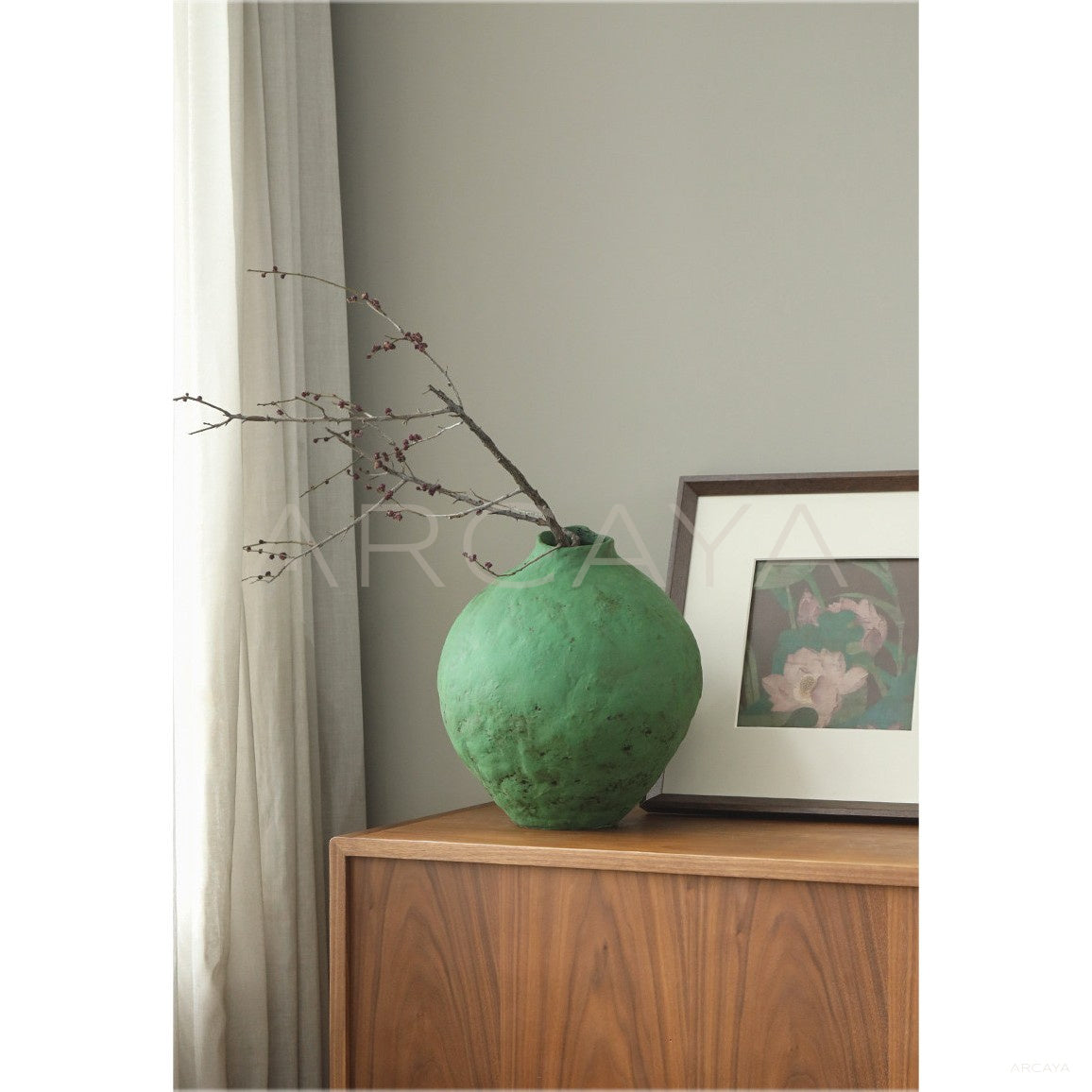 Wabi Sabi Hand Thrown Large Jar Vase in detail