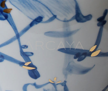 Jingdezhen Blue White Floor Jar Vase - scene