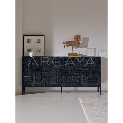 Vintage Carved Sideboard - scene
