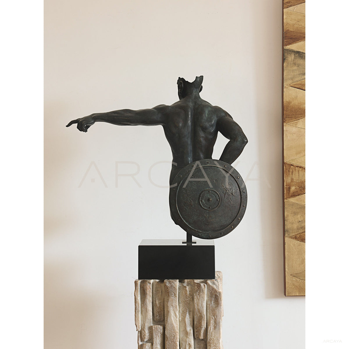 Fearless Warrior Sculpture in detail