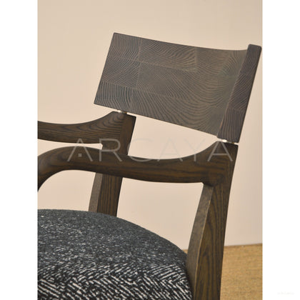 Oak Smoked Light Brushed Dining Chair - scene
